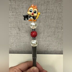 Disney Doorables Dale Magician Let’s Party (Rare) Handmade Doorable Beaded‎ Pen